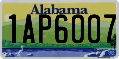 AL license plate 1AP6007