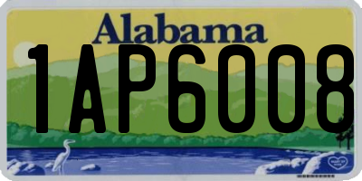 AL license plate 1AP6008