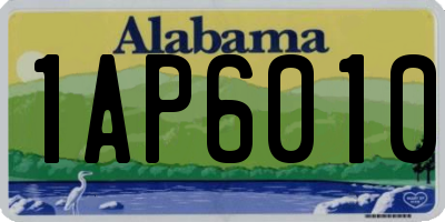 AL license plate 1AP6010