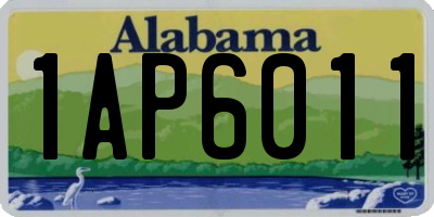 AL license plate 1AP6011