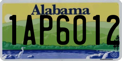 AL license plate 1AP6012