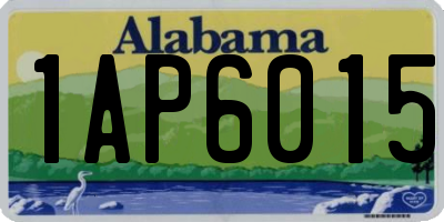 AL license plate 1AP6015