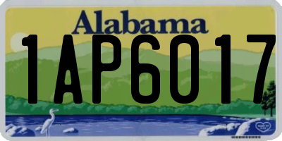 AL license plate 1AP6017