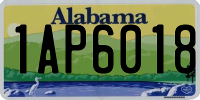 AL license plate 1AP6018