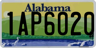 AL license plate 1AP6020