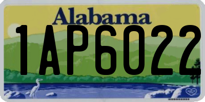 AL license plate 1AP6022