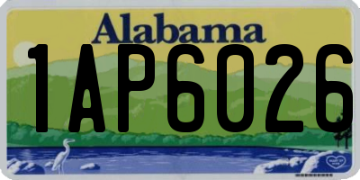 AL license plate 1AP6026
