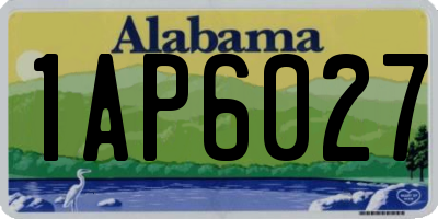 AL license plate 1AP6027