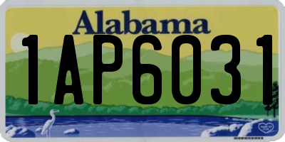 AL license plate 1AP6031