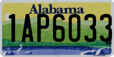 AL license plate 1AP6033