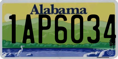 AL license plate 1AP6034