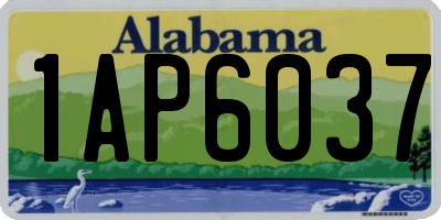 AL license plate 1AP6037