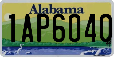 AL license plate 1AP6040