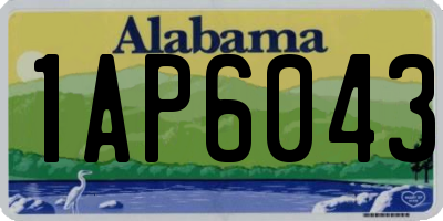 AL license plate 1AP6043