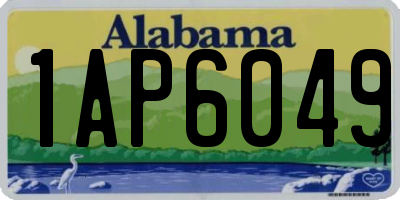 AL license plate 1AP6049