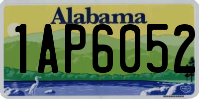 AL license plate 1AP6052