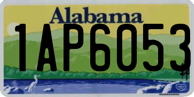 AL license plate 1AP6053