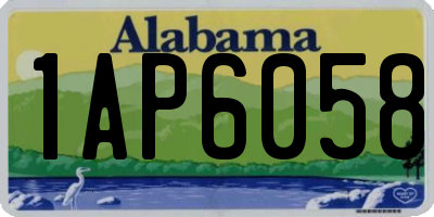 AL license plate 1AP6058