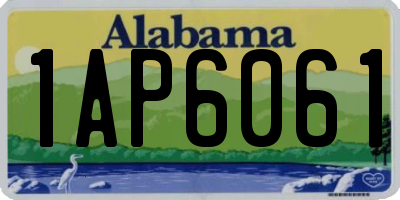 AL license plate 1AP6061