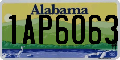 AL license plate 1AP6063