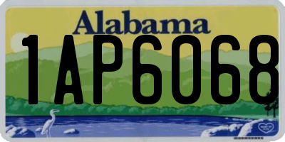 AL license plate 1AP6068