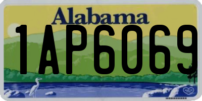 AL license plate 1AP6069
