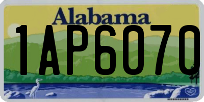AL license plate 1AP6070