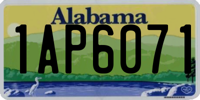 AL license plate 1AP6071