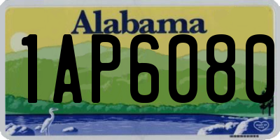 AL license plate 1AP6080