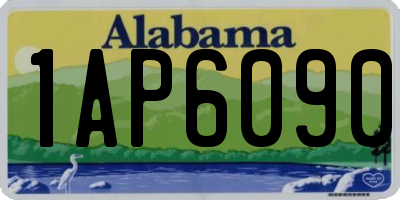 AL license plate 1AP6090