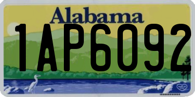 AL license plate 1AP6092