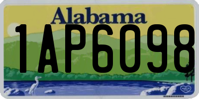 AL license plate 1AP6098