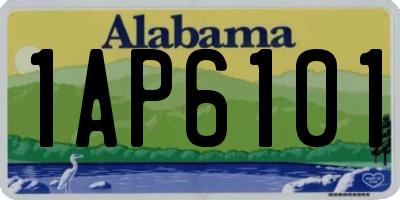 AL license plate 1AP6101