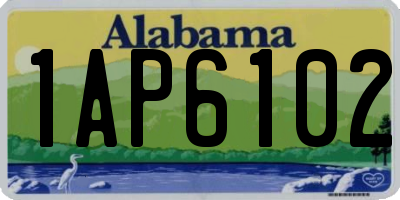 AL license plate 1AP6102
