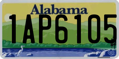 AL license plate 1AP6105