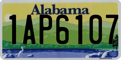 AL license plate 1AP6107