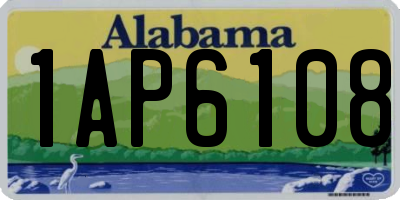 AL license plate 1AP6108
