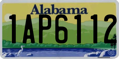 AL license plate 1AP6112