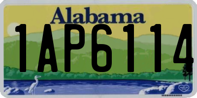 AL license plate 1AP6114
