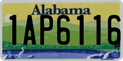 AL license plate 1AP6116