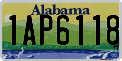 AL license plate 1AP6118
