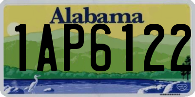 AL license plate 1AP6122