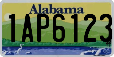 AL license plate 1AP6123