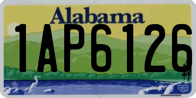 AL license plate 1AP6126