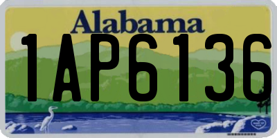 AL license plate 1AP6136