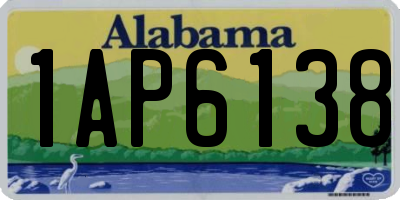 AL license plate 1AP6138