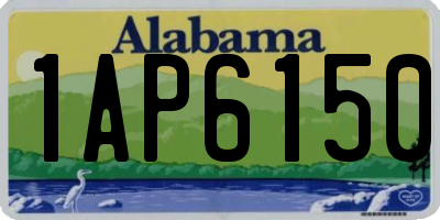 AL license plate 1AP6150