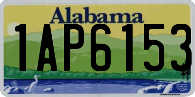 AL license plate 1AP6153