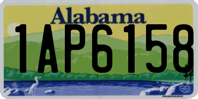 AL license plate 1AP6158