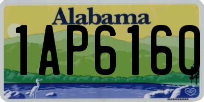 AL license plate 1AP6160
